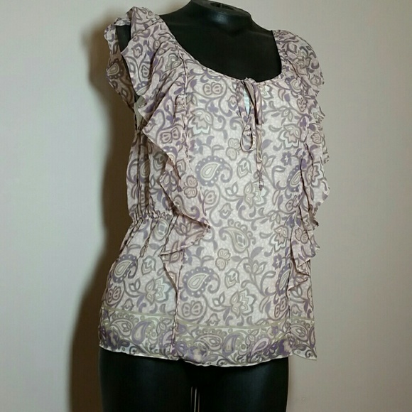 American Eagle flutter-sleeve blouse - Picture 1 of 4